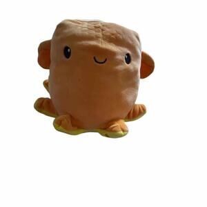 Fiesta Snugglies Dumbo Octopus 8” Stuffed Animal Plush Toy Orange